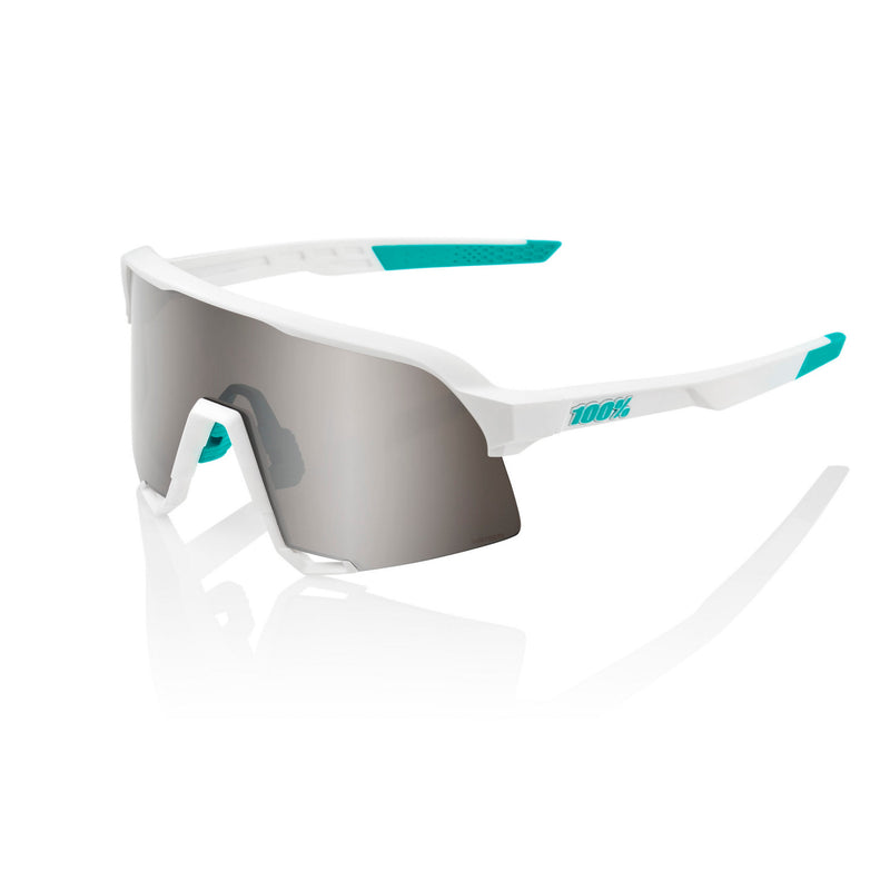 100% Sunglasses S3 BORA-Hansgrohe Team White with HiPER Silver Lens