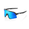 100% Sunglasses S3 Matte Black with HiPER Blue Multilayer Mirror Lens