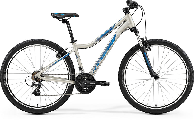 Merida Juliet 6.10V Women's Recreational Bike Titanium/Blue (2019)