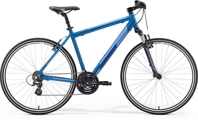 Merida Crossway 10V Hybrid Bike Blue/Silver (2019)