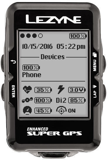 Lezyne Gps Super Hrsc Loaded Black