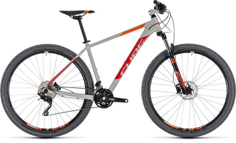 Cube Attention 29 Hardtail Mountain Bike Grey n Red MD/17" (2018)