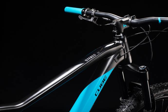 Cube Stereo 120 Pro Trail Bike Black'n'Blue XL/22" (2020)