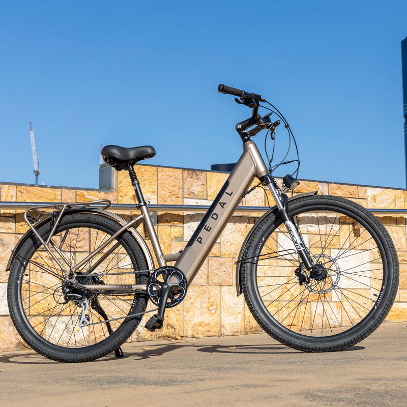 Pedal Galaxy ST Electric Hybrid Bike 374Wh Battery Silver
