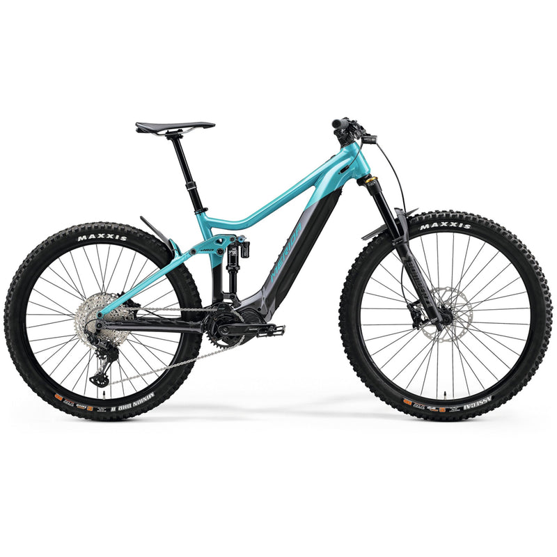 Merida eOne Sixty 700 Electric Enduro Bike 630wh battery Metallic Teal/Silver