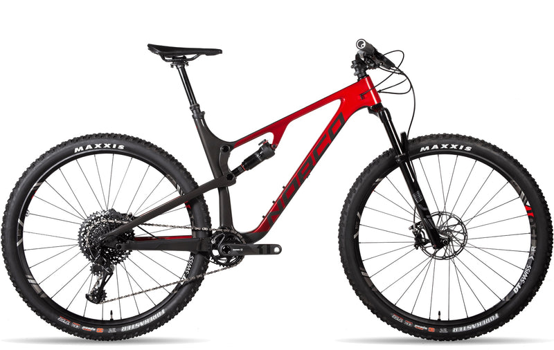 Norco Revolver FS1 120 XC Race Bike Black with Red Fade (2020)