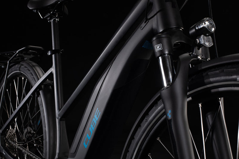 Cube Touring One 500 Easy Entry Electric Hybrid Bike Black'n'Blue (2020)