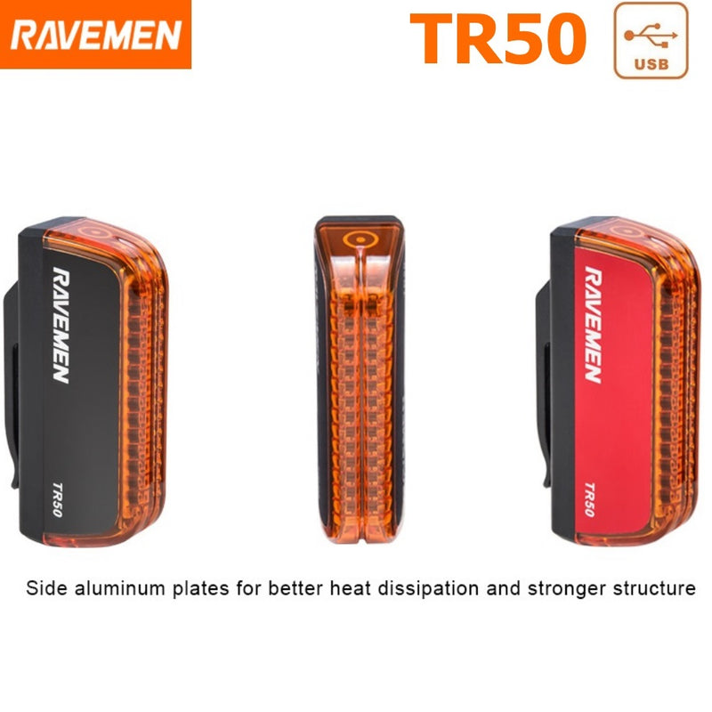 Ravemen TR50 USB Rear Light 50 Lumens