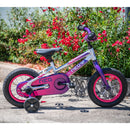 Apollo Neo 12" Kids Bike Brushed Alloy/Purple/Pink