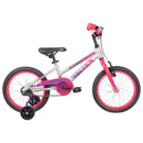 Apollo Neo 16" Kids Bike Brushed Alloy/Pink/Dark Pink