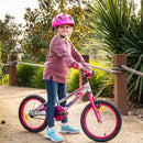 Apollo Neo 16" Kids Bike Brushed Alloy/Pink/Dark Pink