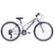 Apollo Neo 24" Kids Bike 7-Speed Brushed Alloy/Charcoal/Lavender