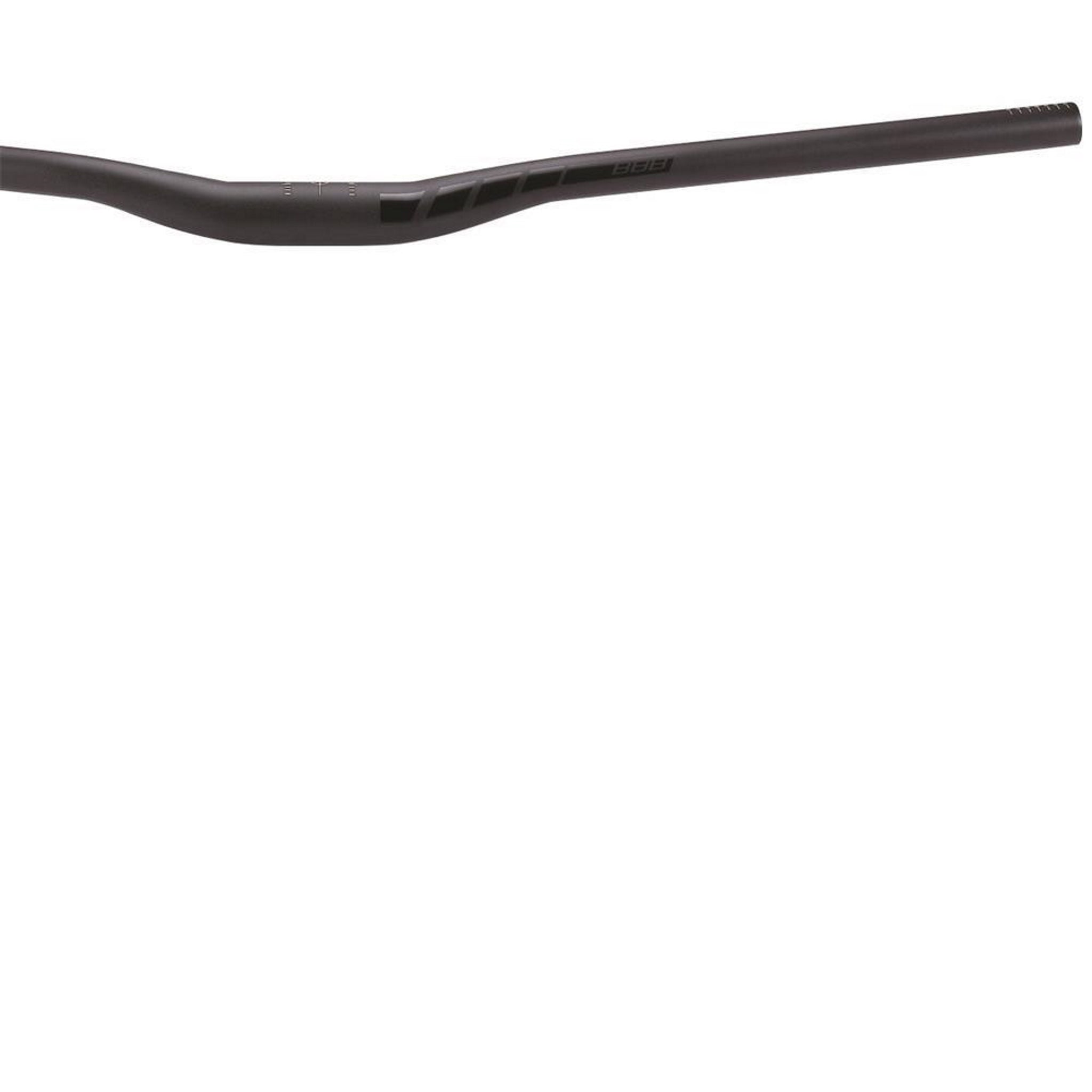 BBB 'ASCENSION' MTB BAR 31.8 OS 760mm 15mm RISE 9deg BS 5deg US BLACK ALLOY