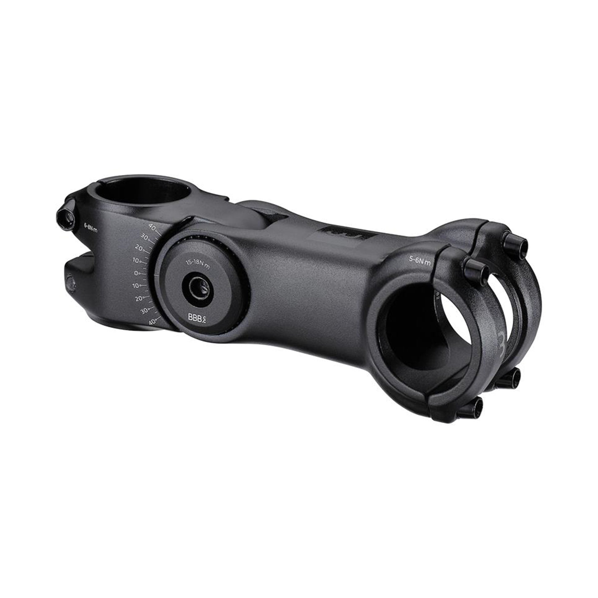 BBB 'HIGHSIX OS' STEM 130mm 31.8 +40/-30D ADJUSTABLE BLACK ALLOY