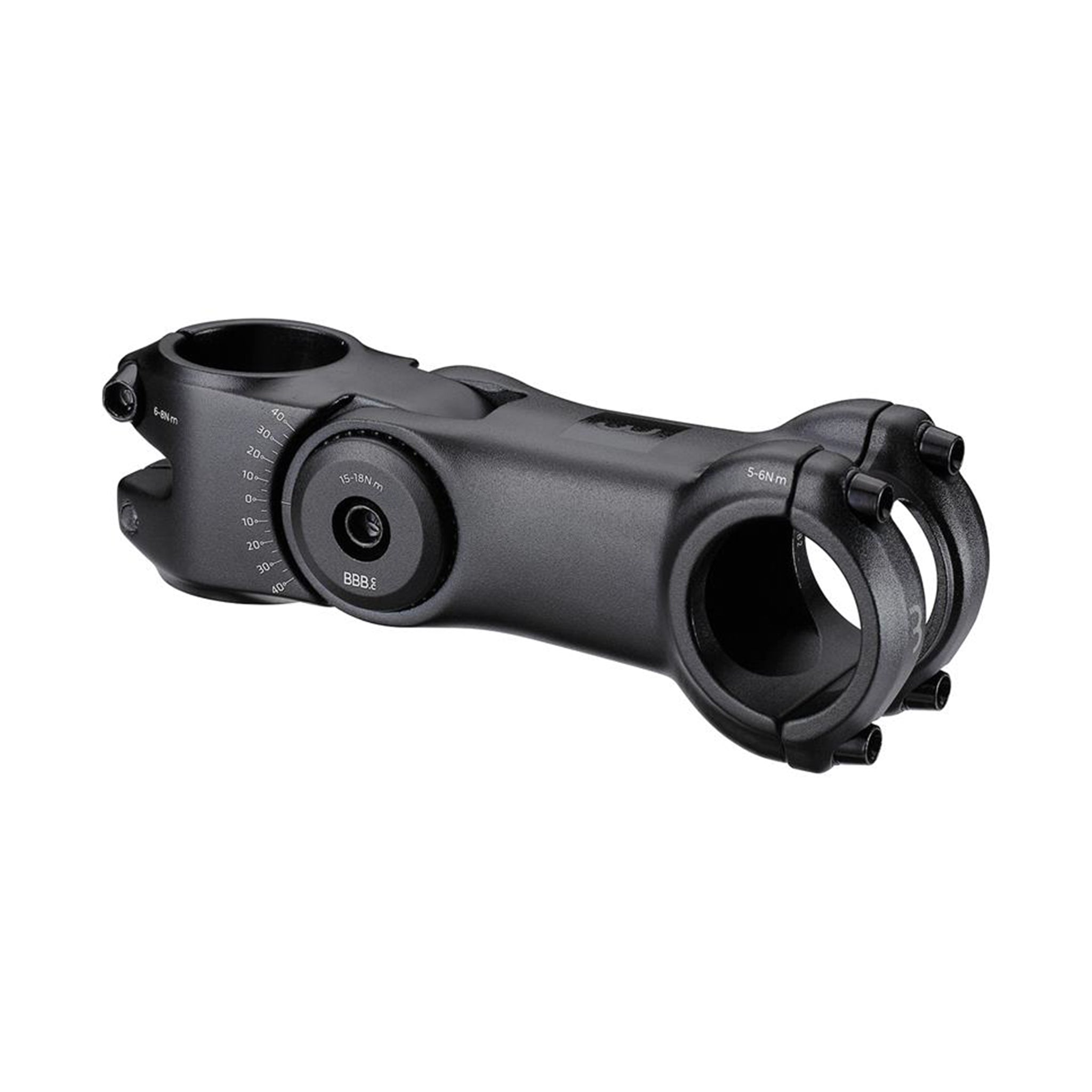 BBB 'HIGHSIX OS' STEM 130mm 31.8 +40/-30D ADJUSTABLE BLACK ALLOY