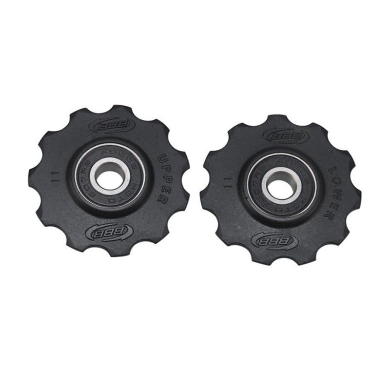 BBB 'ROLLERBOYS' PULLEY SET 11T BLACK SHIM 9/10/11 spd