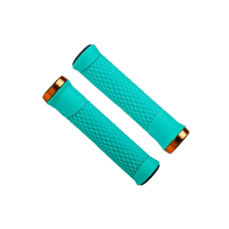 BBB Python MTB Grips 142mm Mint with Copper Lockring
