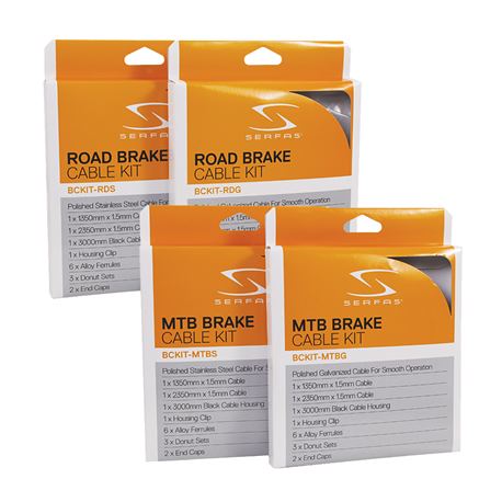 Serfas Brakecable Kit Road Fr+RR SS