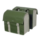 Basil Urban Load Pannier Double Bag, Moss Green/Sand