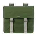 Basil Urban Load Pannier Double Bag, Moss Green/Sand