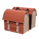 Basil Urban Load Pannier Double Bag, Moss Green/Sand