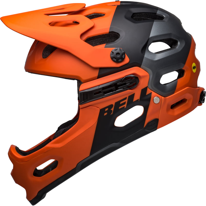 Bell Super 3R MIPS Helmet Orange/Black