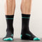 Bellwether Optime Socks Black/Aqua