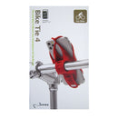 Bike Tie 4 Smartphone Handlebar Holder 4.7'' to 7.2'' Red