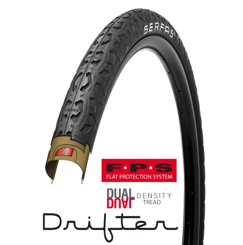 Serfas Tyre 27 x 1.50 Drifter City with Flat Protection System