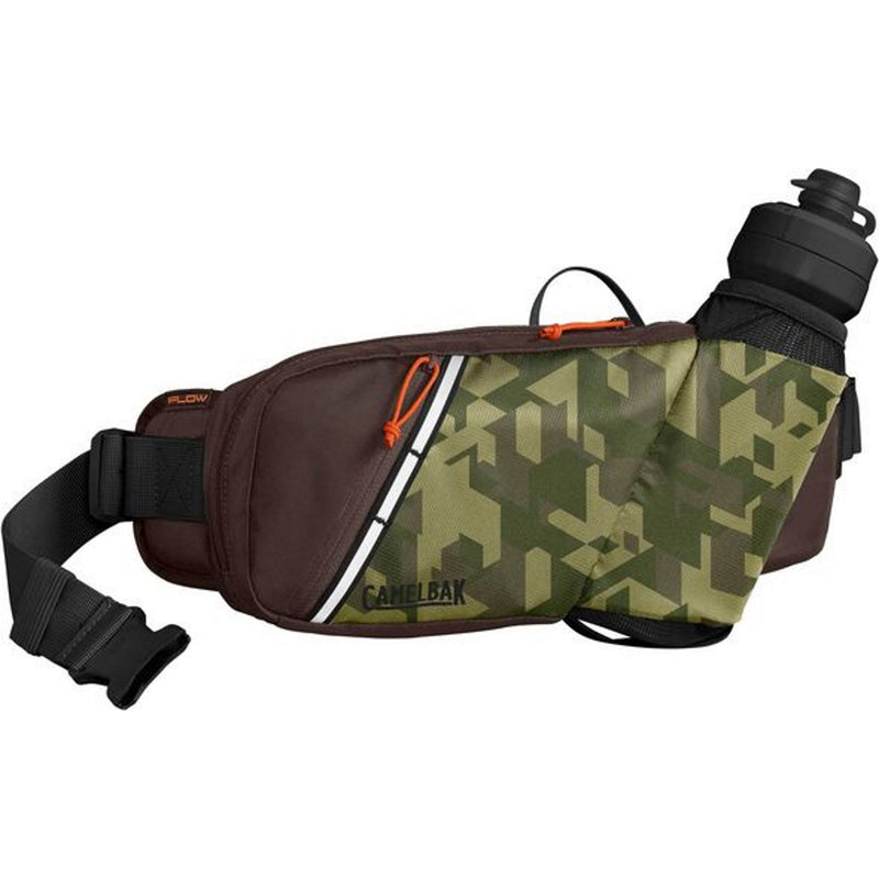 Camelbak Podium Flow Belt Camelflage/Brown Seal with 620ml Podium Dirt Bottle