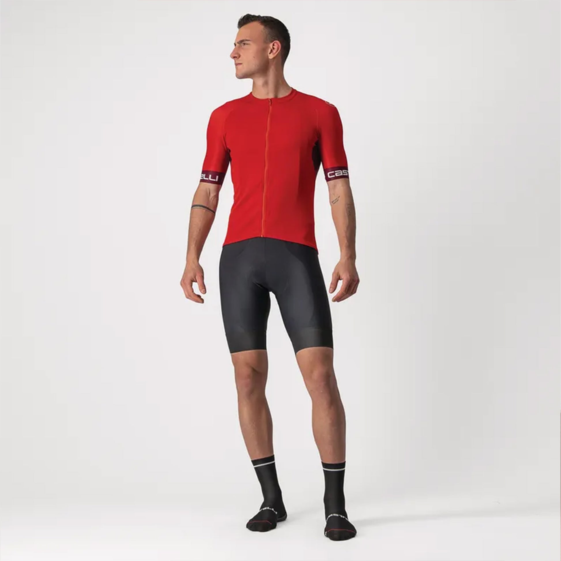 Castelli Entrata VI Jersey Red/Ivory