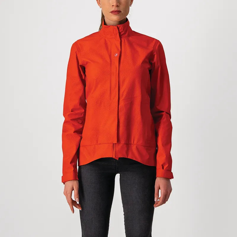 Castelli Jacket Commuter Reflex Womens Fiery Red