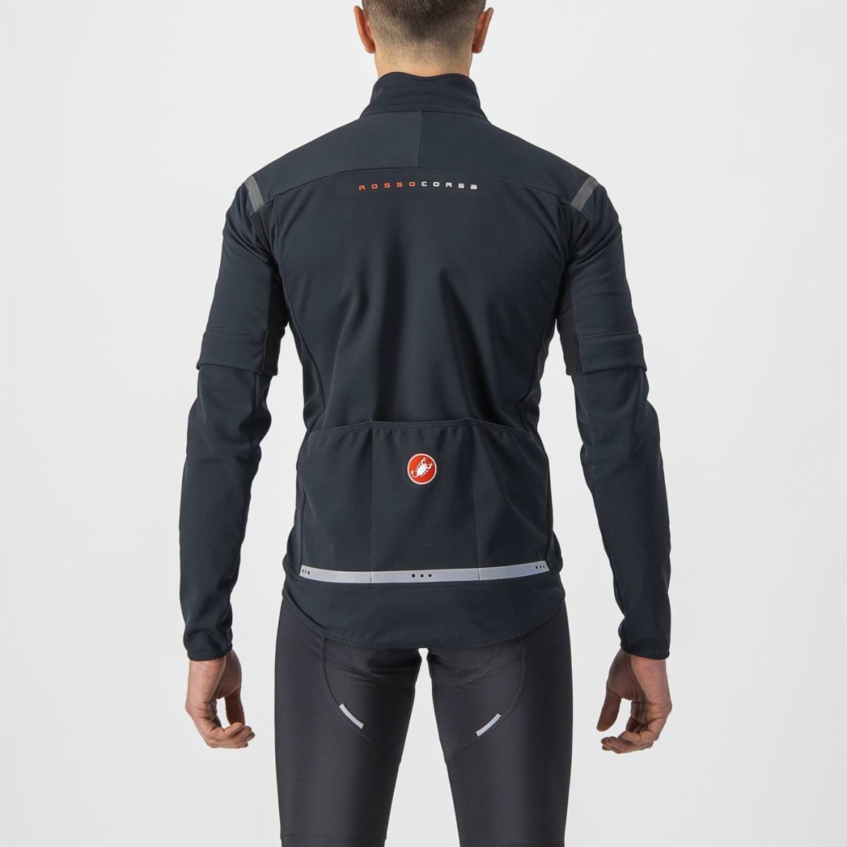 Castelli Jacket Perfetto RoS 2 Convertible Electric Lime/Dark Gray