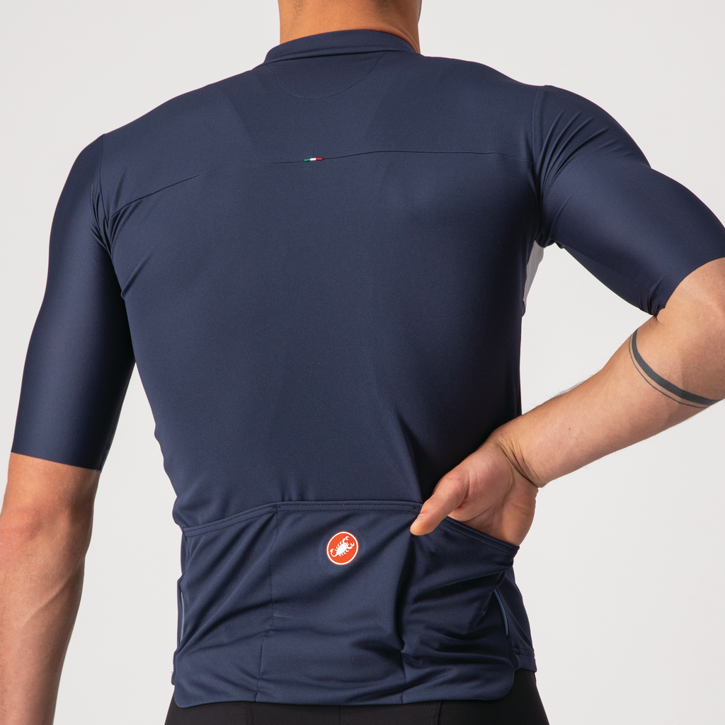 Castelli Jersey Prologo 7 Fiery Red/Light Black-Ivory