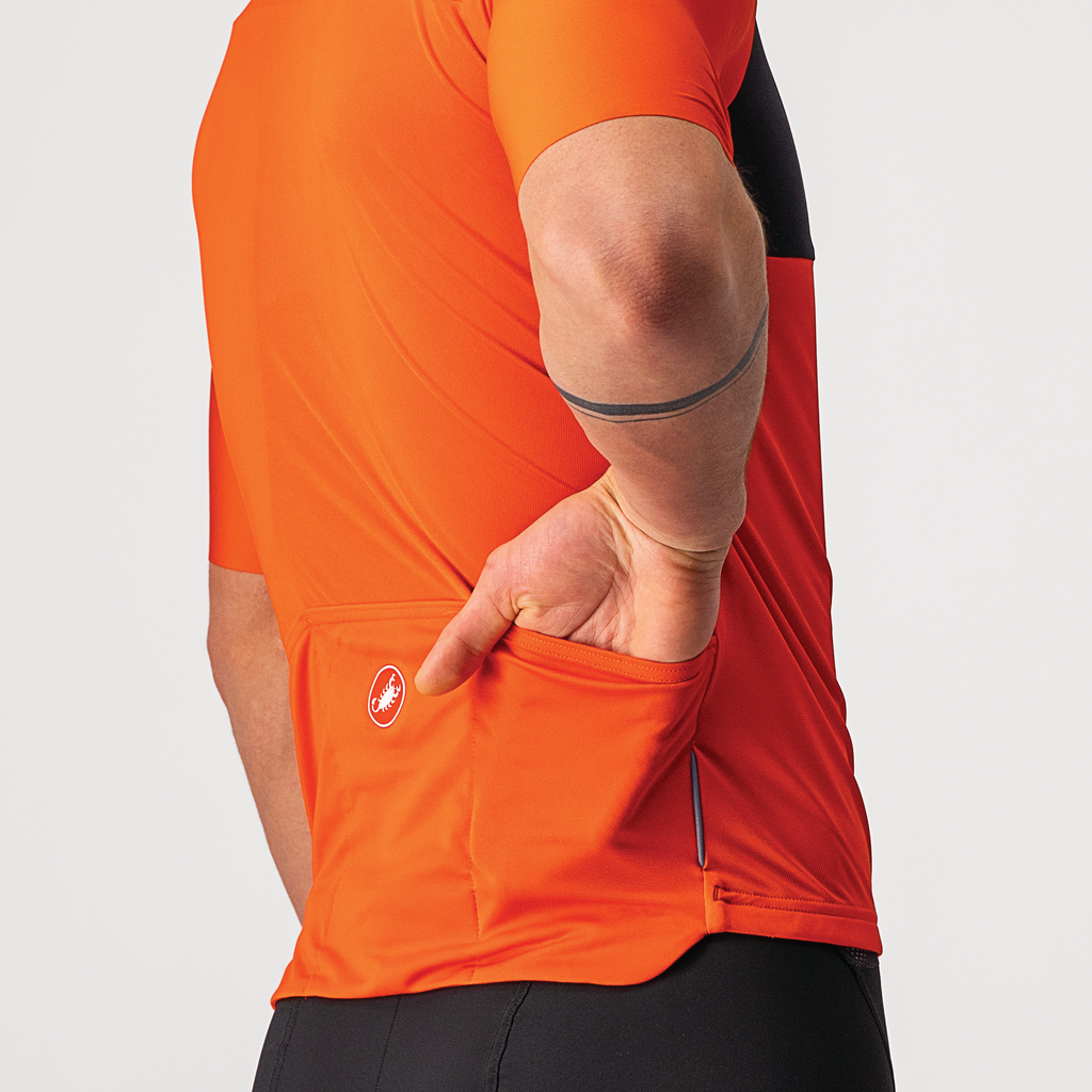 Castelli Jersey Prologo 7 Fiery Red/Light Black-Ivory