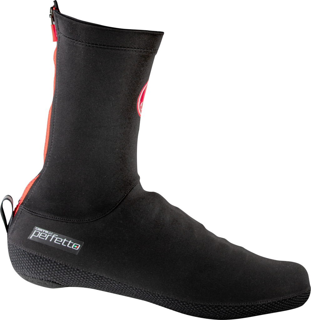 Couvre-chaussures vélo Castelli Espresso Shoecover noir bleu Couvre-chaussures vélo Castelli Espresso Shoecover noir bleu