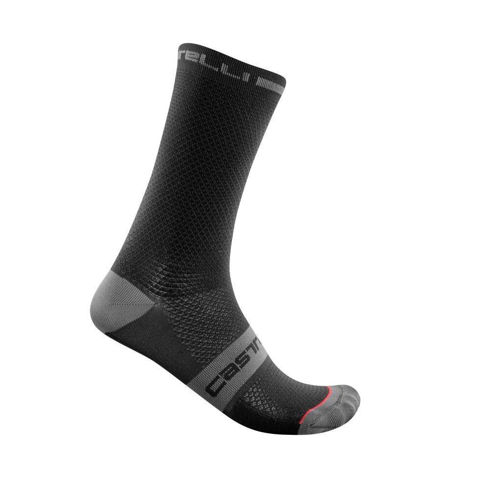 Castelli Sock Superleggera T18 Military Green/Fiery Red