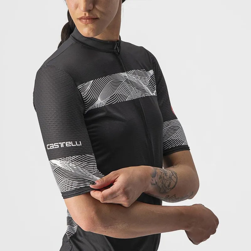 Castelli Fenice Wmns Jersey Light Black/White