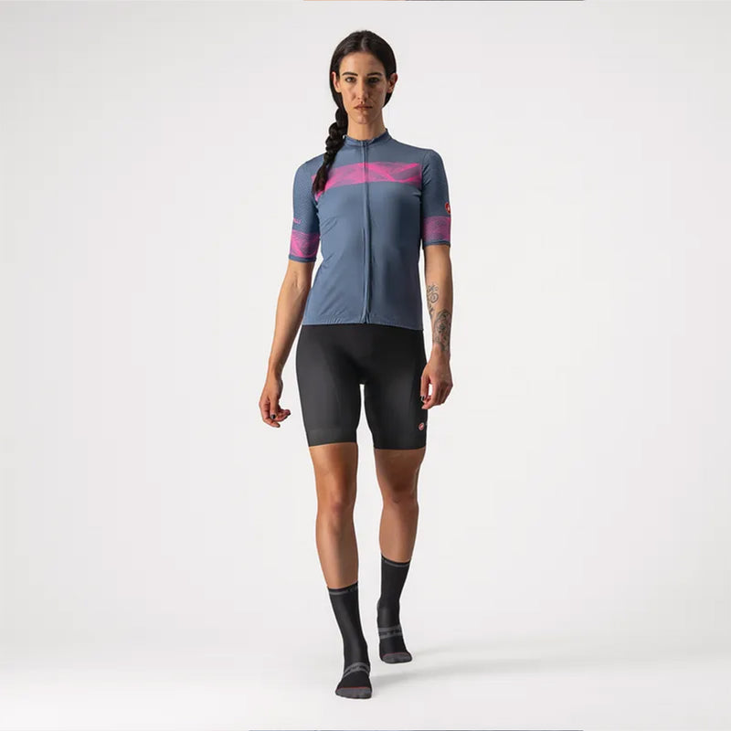 Castelli Fenice Wmns Jersey Light Blue/Pink