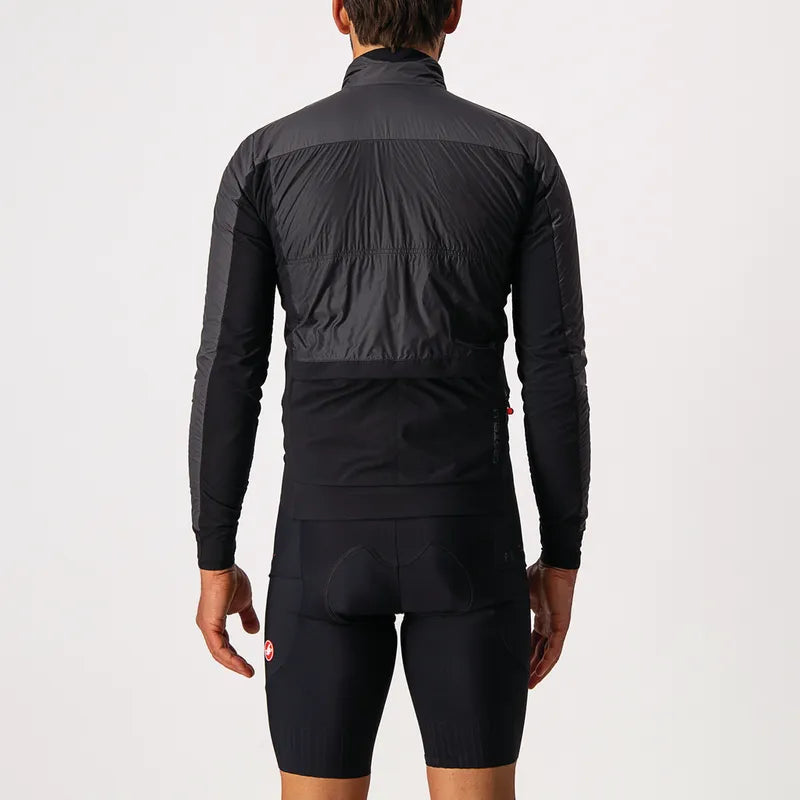 Castelli Jacket Unlimited Puffy Dark Gray/Black-Brilliant Orange