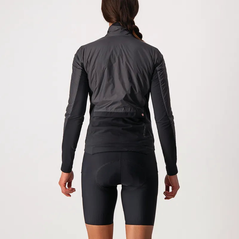 Castelli Jacket Unlimited Puffy Womens Dark Gray/Black-Light Gray