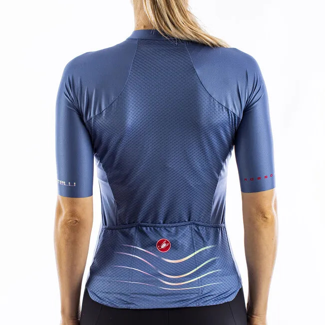 Castelli Jersey Aero Pro Womens Agate Blue