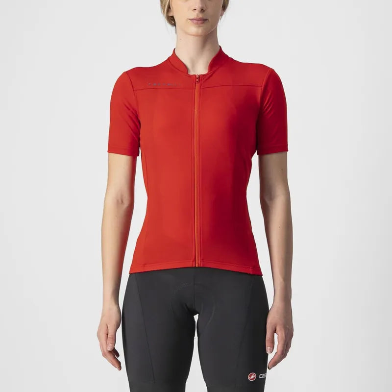 Castelli Jersey Anima 3 Womens Red/Black