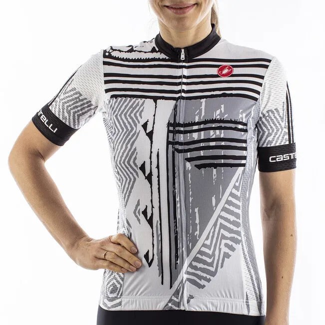 Castelli Jersey Astratta Womens Black/White