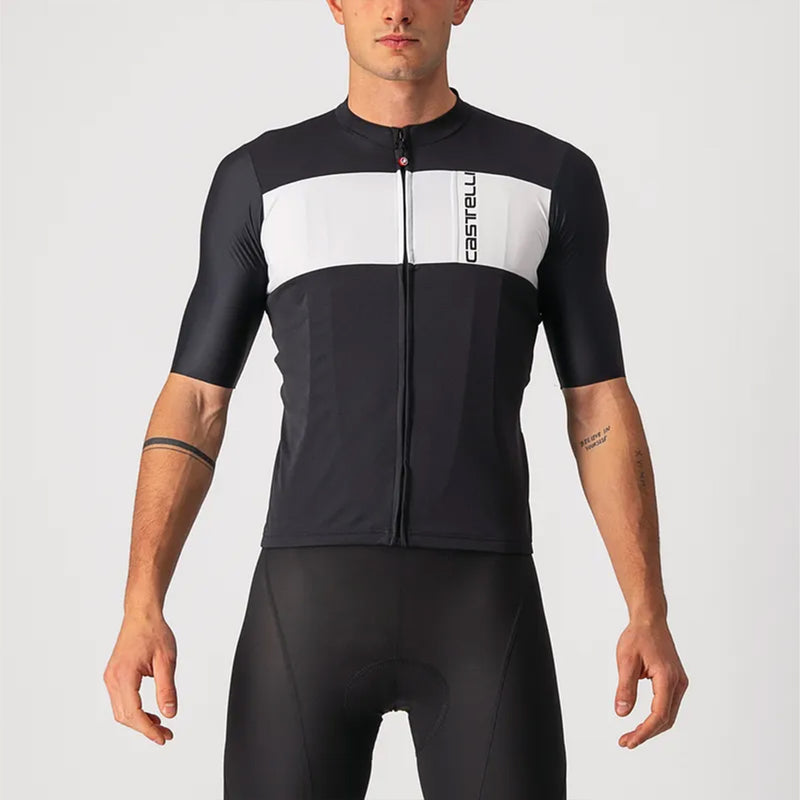 Castelli Prologo 7 Jersey Light Black/Silver Gray