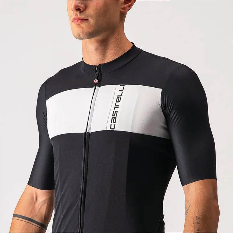 Castelli Prologo 7 Jersey Light Black/Silver Gray