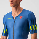 Castelli TRI Suit Free Sanremo 2 Suit Short Sleeve Cobalt Blue/Electric Lime