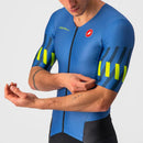 Castelli TRI Suit Free Sanremo 2 Suit Short Sleeve Cobalt Blue/Electric Lime