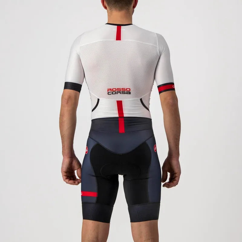 Castelli TRI Suit Free Sanremo 2 Suit Short Sleeve White / Black