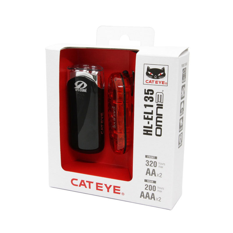 Cateye Lightset EL135 and Omni3